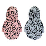 New Pet Sweater Fashion Leopard Dog Clothes Hooded Printing Simple Design Method Fighting Clothes