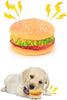 Hamburger Squeaky Toy Bite-Resistant Hamburger Dog Toys Squeaky Chewing Toys Tooth Cleaning Dog Supplies, Golden Retriever Teddy Pets Dog Training, Sofa Damage Prevention, Hamburger Pet Toys