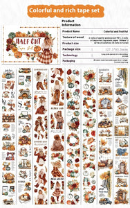 Christmas Material Cutting-free Die-cutting Kit Journal Tape Pet Journal Stickers