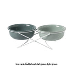 Ceramic Bowl Food Basin Drinking Bowl Food Bowl Pet Supplies Ceramic Double Cat Bowl