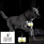Pet Supplies For Cats Food Pet Glowing Pendant Pet Cat Luminous Anti Lost Pendant Pet LED Bone Luminous Pendant Collar For Cats Dogs