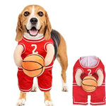 Pet Costumes Dog Basketball Player Costume Halloween Costumes For Dogs Funny Dress Up Sports Outfit Cosplay Clothes For Small Dog Costume