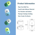 Pet Puzzle Toy Dog Treat Dispensing Cute Puppy Small Medium Dogs Interactive Chase Toy Pet Funny Enrichment Toys Food Ball For Dog Playing Training Slow Feeder Bowls