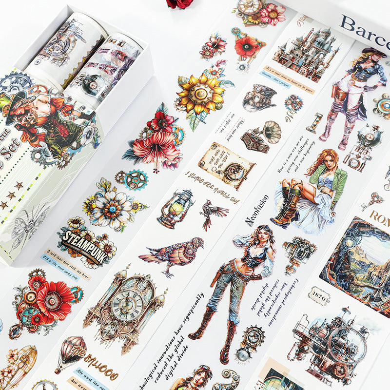 Christmas Material Cutting-free Die-cutting Kit Journal Tape Pet Journal Stickers